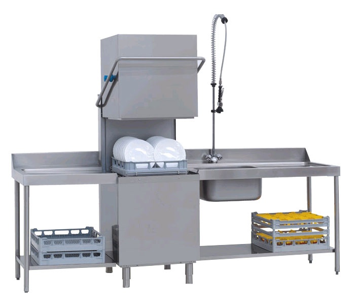 Afwasmachine E-Bar doorschuif spoeltafel rechts 400V