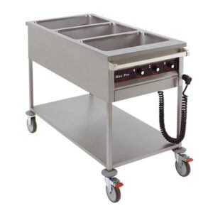 Au bain-marie wagen 3xGN exclusief bakken