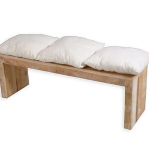 Bank steigerhout zonder rugleuning 3-zits