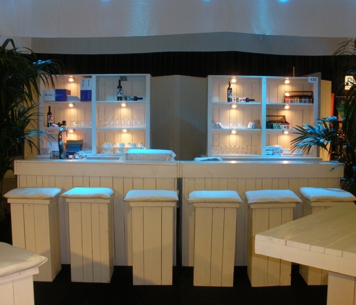 Barkruk steigerhout wit hoog - Afbeelding 3