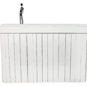 Barombouw steigerhout wit met opstaande rand wit 1,7m