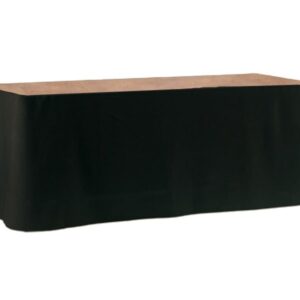 Buffetrok zonder plooi zwart 200x88cm