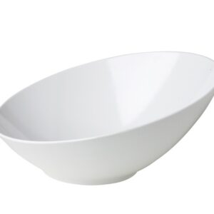 Buffetschaal Melamine schuin wit 36cm