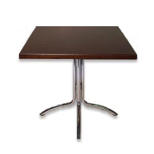 Cafétafel 80x80cm met inklapbare poot