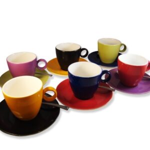 Cappuccino servies Colori gemengd