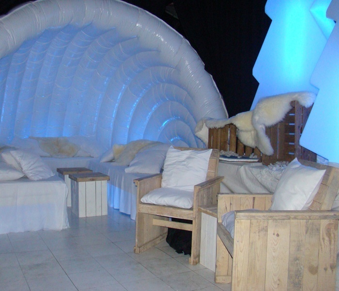 Fauteuil steigerhout - Afbeelding 3