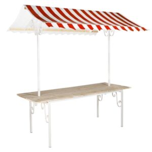 Franse partykraam rood/wit