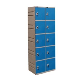Garderobe lockers dubbele kast - 10 lockers
