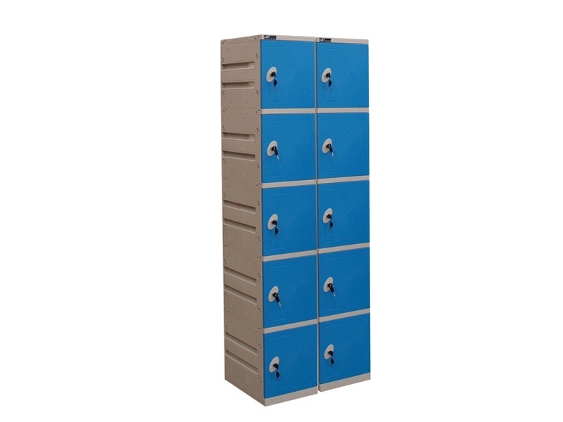Garderobe lockers dubbele kast - 10 lockers