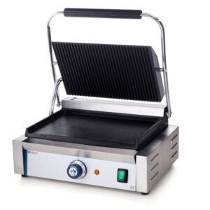 Grill enkel boven geribbeld/onder glad