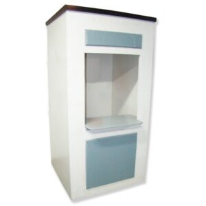 Kassahok inklapbaar wit/grijs