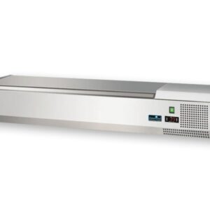 Koelopzetbuffet tafelmodel met RVS deksel