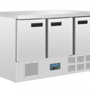 Koelwerkbank 3-deurs 136x70cm