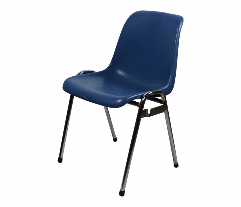 Kuipstoel blauw koppelbaar