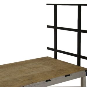 Leuning tbv podium zwart 1m