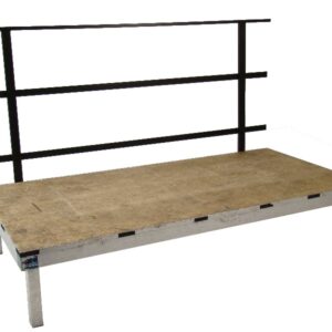 Leuning tbv podium zwart 2m