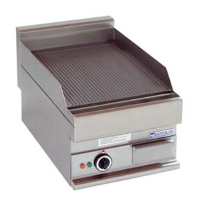 Modulair 40cm bakplaat geribbeld 400V