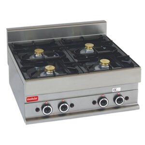 Modulair 70cm fornuis 4-pits gas