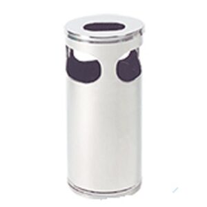 Papierbak staand met asbak chroom groot