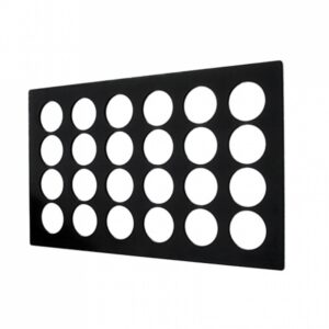 Plateau GN 24-gaats zwart tbv buikbak