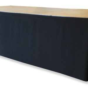 Podiumrok zonder plooi zwart 610x60cm