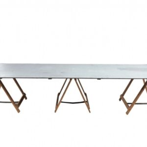 Schragentafel grijs 3m incl. 3 schragen 70cm