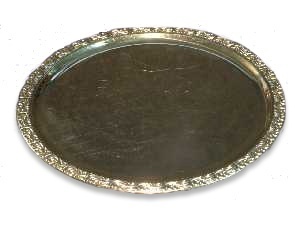 Serveerschaal Barok RVS 34cm