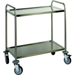 Serveerwagen RVS 2 plateau's