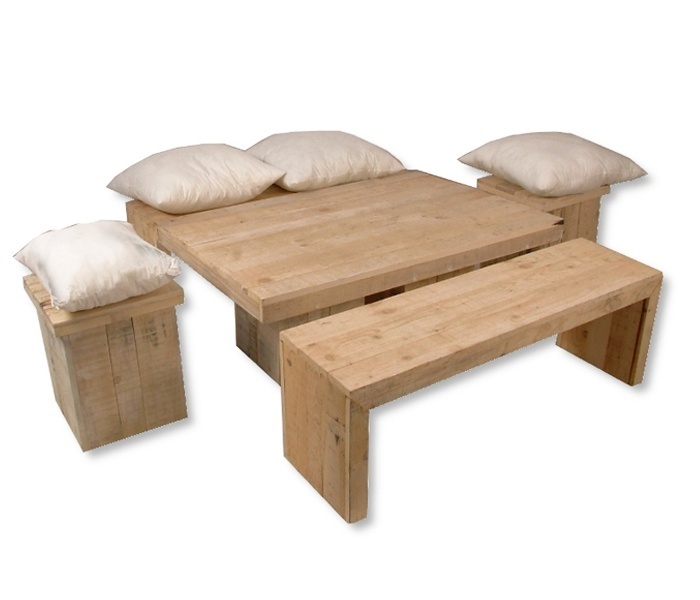 Set steigerhout basic