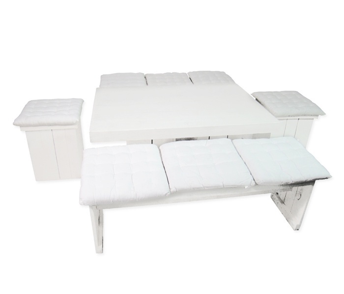 Set steigerhout wit basic