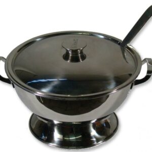 Soepterrine RVS met opscheplepel