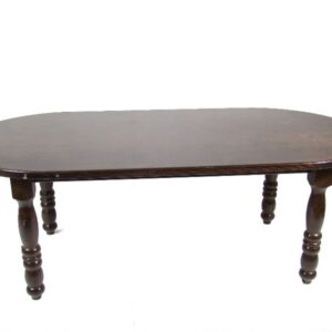 Stamtafel ovaal donker 220x110cm compleet