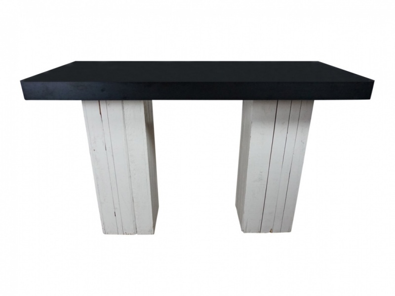 Statafel Black & White Wood 180x80cm