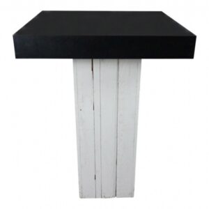 Statafel Black & White Wood 80x80cm