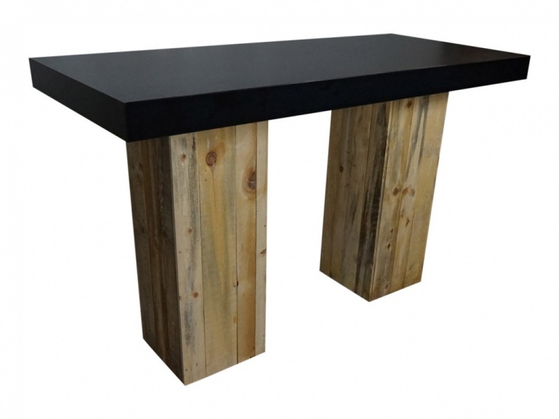 Statafel Black & Wood 180x80cm - Afbeelding 2