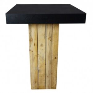 Statafel Black & Wood 80x80cm