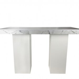 Statafel Marmerlook Classico Wit 180x80cm