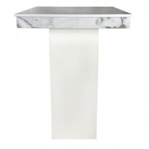 Statafel Marmerlook Classico Wit 80x80cm