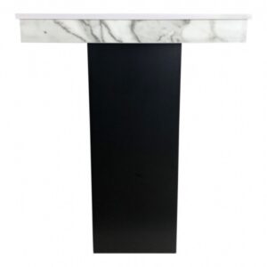 Statafel Marmerlook Classico Zwart 80x80cm