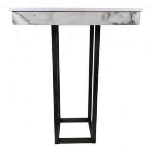 Statafel Marmerlook Industriale 80x80cm