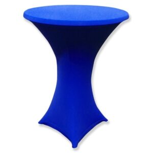 Statafel met rok donkerblauw