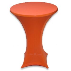 Statafel met rok rood