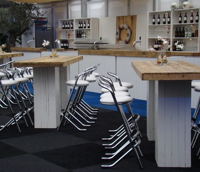 Statafel steigerhout mixed 240x80cm - Afbeelding 2