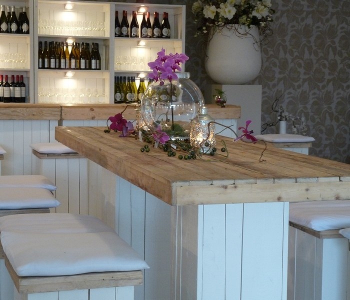 Statafel steigerhout mixed 240x80cm - Afbeelding 3