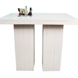 Statafel steigerhout wit 130x90 met koelbak
