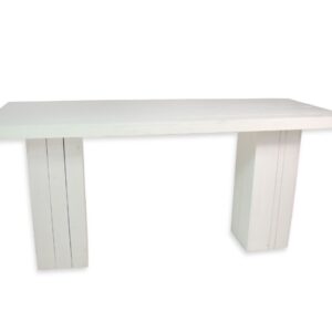 Statafel steigerhout wit 240x100cm