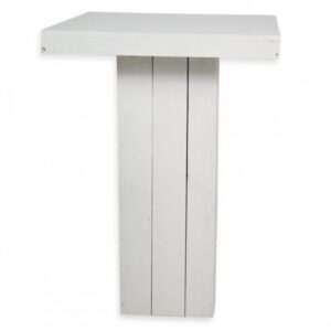 Statafel steigerhout wit 80x80cm