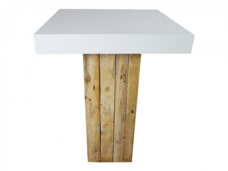 Statafel White & Wood 80x80cm