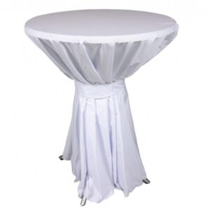 Statafelrok met plooi wit