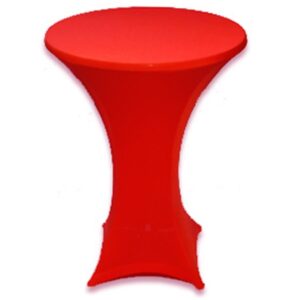 Statafelrok stretch met tophoes rood